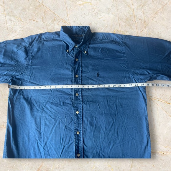 ⚜️Polo Ralph Lauren 💙 Blue Button-Down Shirt XL Custom Fit⚜️ - Picture 7 of 8